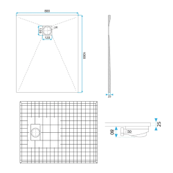 Luksusowy Brodzik Magnum Carrara Black 90x120 - Nowoczesna Elegancja dla Twojej Łazienki!