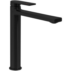 Czarna Bateria Umywalkowa Verso – Elegancja i Wysokość w Łazience