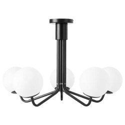 Elegancka Lampa Wisząca APP1578-5CP w Czarnym Macie – Nowoczesny Design