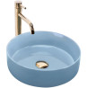 Elegancka Umywalka Sami L.Blue Shiny - Nowoczesne Wzornictwo na Blat