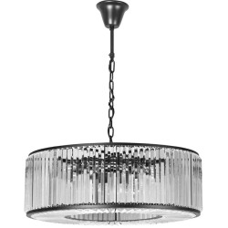 Lampa Sufitowa Elegance Czarna 50cm - Nowoczesne Oświetlenie Wnętrza