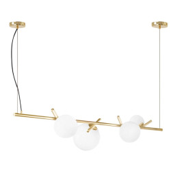 Ekskluzywna Lampa Wisząca APP1665-4CP w Złotym Macie - Designerski Akcent Twojego Wnętrza