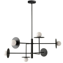 Ekskluzywna Lampa Wisząca AP1668 - Elegancja w Czarnym Macie