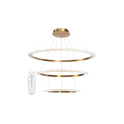 Złota Lampa Sufitowa LED APP1609-3C - Elegancja w Każdym Pomieszczeniu