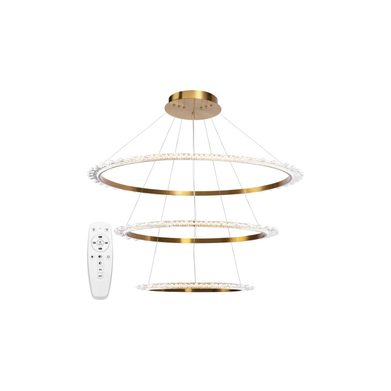 Złota Lampa Sufitowa LED APP1609-3C - Elegancja w Każdym Pomieszczeniu