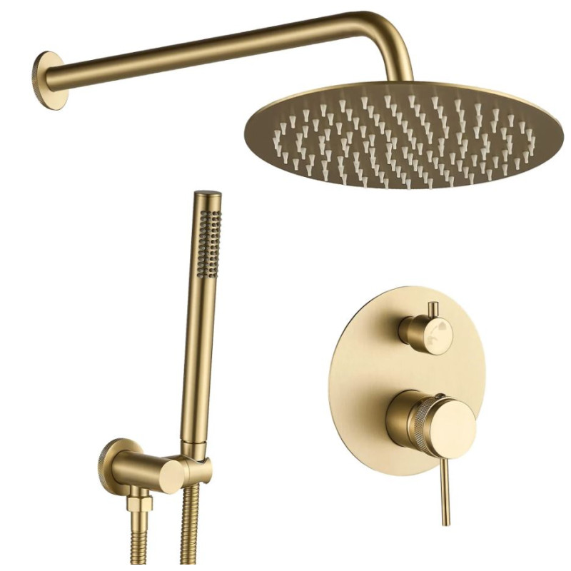 Złoty Zestaw Natryskowy Lungo Grip + BOX: Elegancja i Komfort w Twojej Łazience