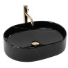 Elegancka Umywalka Nadia 50 Black Stone - Styl i Klasa na Twoim Blacie