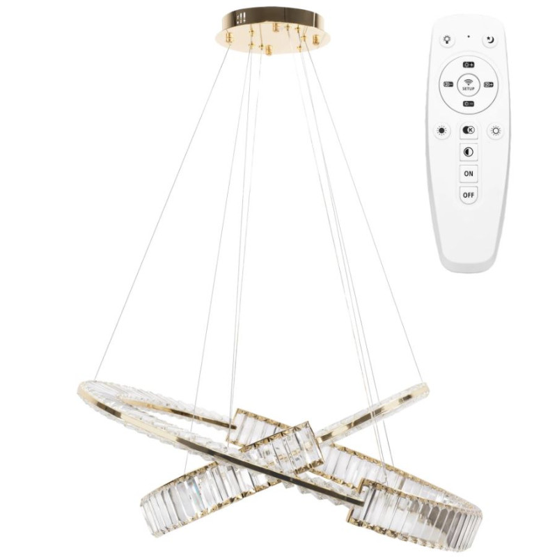 Złota Lampa Dekoracyjna APP1524-CP60/80 – Elegancja i Styl Twojego Wnętrza