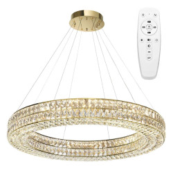 Elegancka Lampa Wisząca APP1569-CP Złota 80cm - Designerski Akcent do Twojego Wnętrza