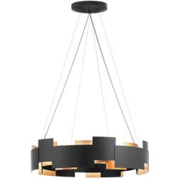 Stylowa Lampa Wisząca APP1561-6CP, Elegancki Czarny Design