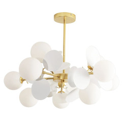 Elegancka Lampa APP1565-12 Biało-Złota - Idealny Akcent Twojego Wnętrza!