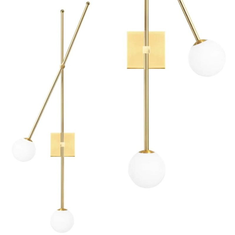 Stylowa Lampa Ścienna APP1594-2W Złoty Mat - Elegancja i Nowoczesność