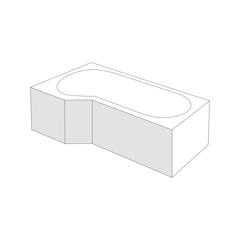 Izi System obudowa do wanny Be Spot czołowa lewa, bialy połysk
