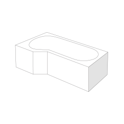 Izi System obudowa do wanny Be Spot boczna lewa/prawa, bialy połysk