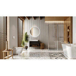 Mazo ścianka prysznicowa boczna 100x195 cm, powłoka Clean Control, chrom