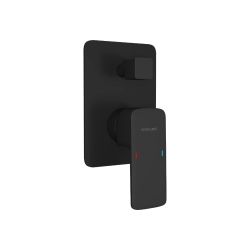 Keria bateria prysznicowo-wannowa podtynkowa 2 funkcyjna, czarny mat