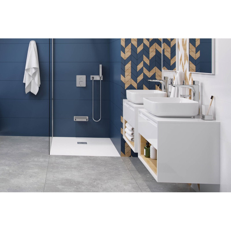 Keria Q bateria umywalkowa stojąca wysoka, chrom