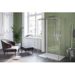 Rols ścianka prysznicowa boczna 2, 80 cm powłoka Clean Control, chrom