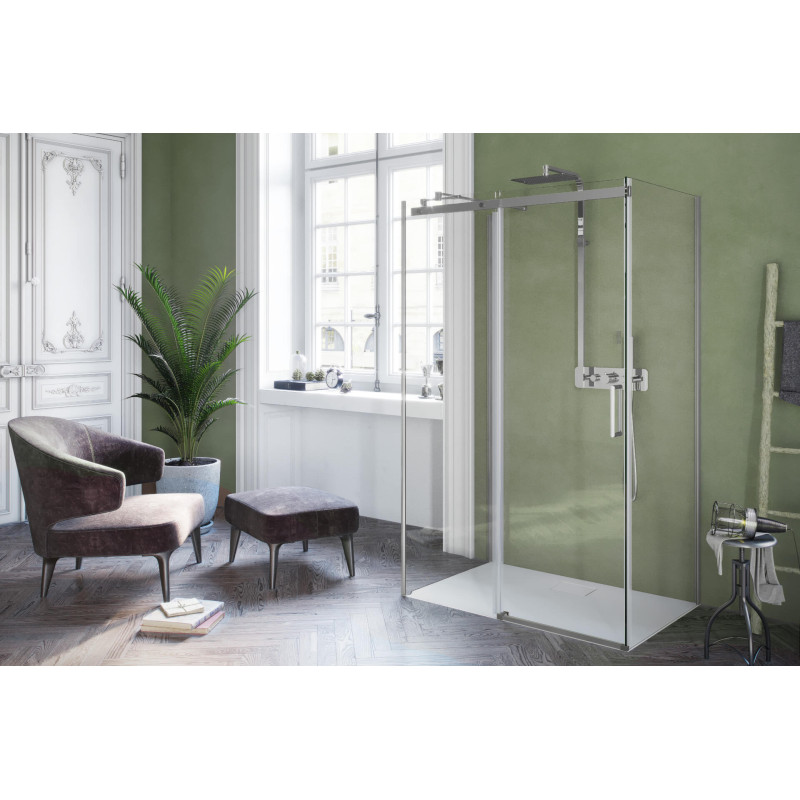 Rols ścianka prysznicowa boczna 2, 100cm powłoka Clean Control, chrom