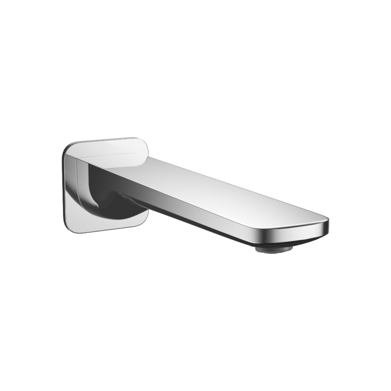 Keria wylewka wannowa ścienna, chrom