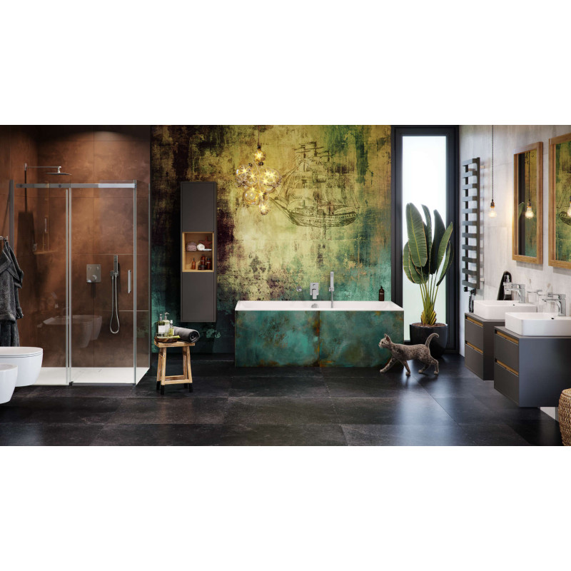 Keria zestaw wannowo-prysznicowy podtynkowy 2 funkcyjny, chrom