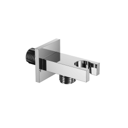 Przyłącze kątowe z mocowaniem słuchawki, chrom