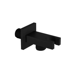 Przyłącze kątowe z mocowaniem słuchawki, czarny mat