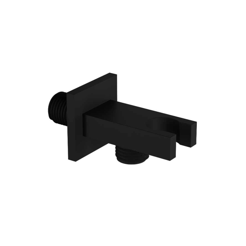 Przyłącze kątowe z mocowaniem słuchawki, czarny mat