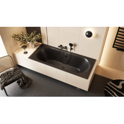 Wąż prysznicowy black round 120 cm, czarny mat