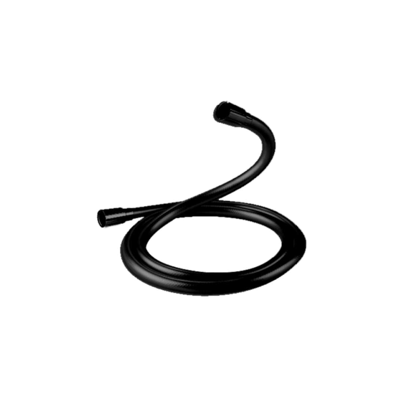 Wąż prysznicowy black round 150 cm, czarny mat