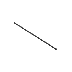 Fabrika walk-in wspornik kabiny 120 cm do docięcia, czarny mat