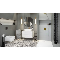 Platto przycisk spłukujący do stelaża podtynkowego WC Shiro 2.0, czarny soft