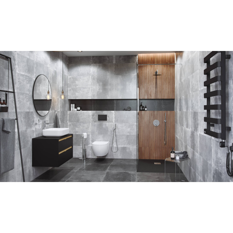 Platto przycisk spłukujący do stelaża podtynkowego WC Shiro 2.0, czarny soft