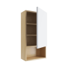 Tuto szafka wisząca wnękowa z frontem prawa 40x80 cm, dąb/biały połysk