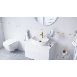 Rolo lusterko stojące powiększające, biały mat