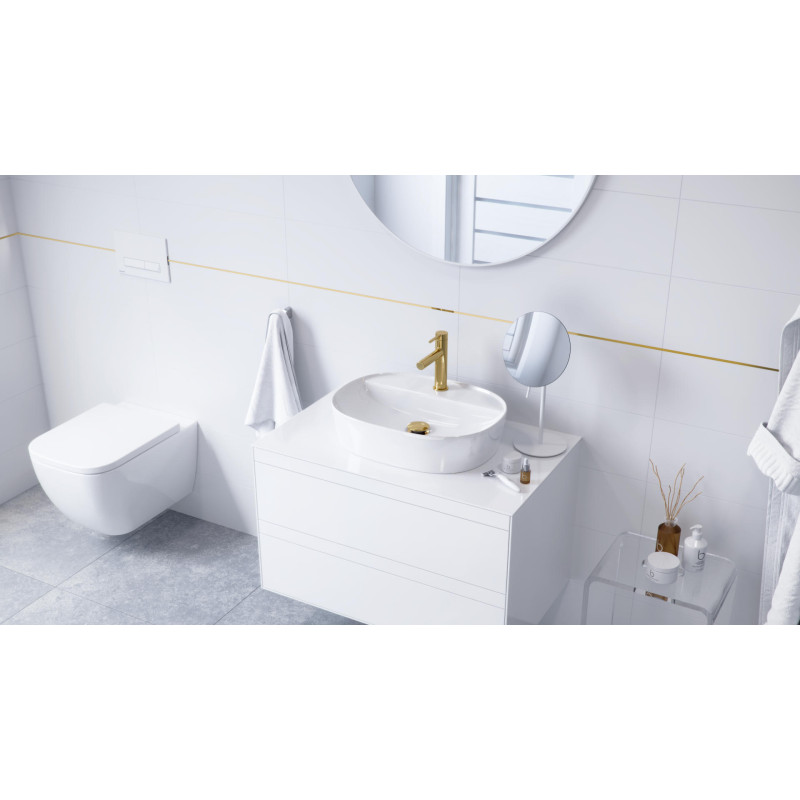 Rolo lusterko stojące powiększające, biały mat