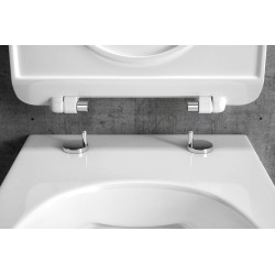 Doto 48 deska sedesowa wolnoopadająca slim, biały połysk