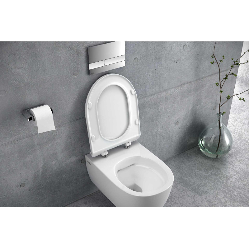 Doto 54 deska sedesowa wolnoopadająca slim, biały polysk