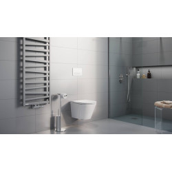 Joker miska WC 47 cm wisząca bezrantowa z deską wolnoopadającą, biały połysk