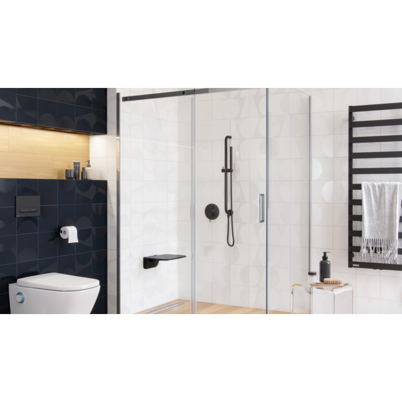 Hendi uchwyt łazienkowy prysznicowy 75 cm, czarny  mat