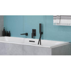 Excellent Keria wylewka wannowa ścienna  czarny mat