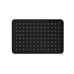 Głowica prysznicowa 20x30 cm prostokątna slim, czarny mat