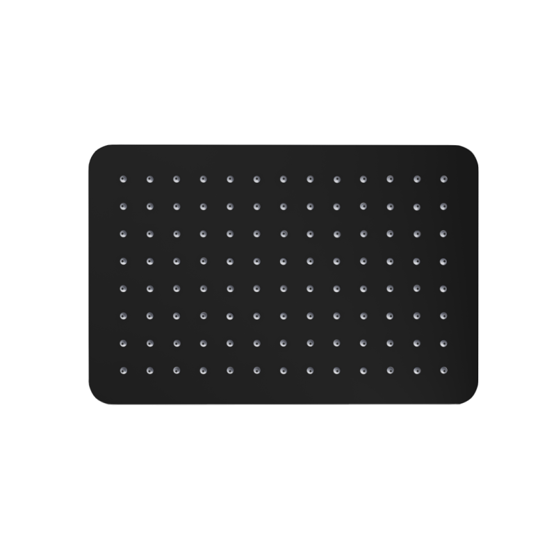 Głowica prysznicowa 20x30 cm prostokątna slim, czarny mat