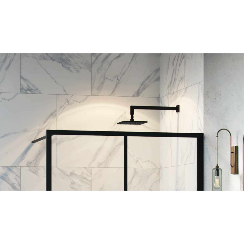 Excellent Głowica prysznicowa 20 cm kwadratowa slim  czarny mat