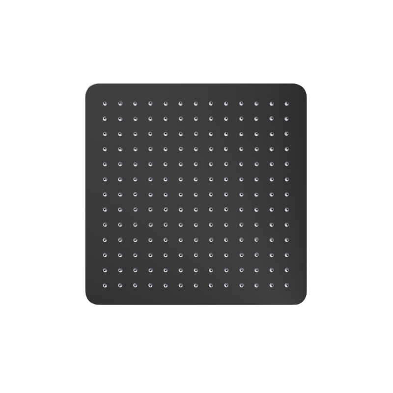 Głowica prysznicowa 30 cm kwadratowa  slim, czarny mat