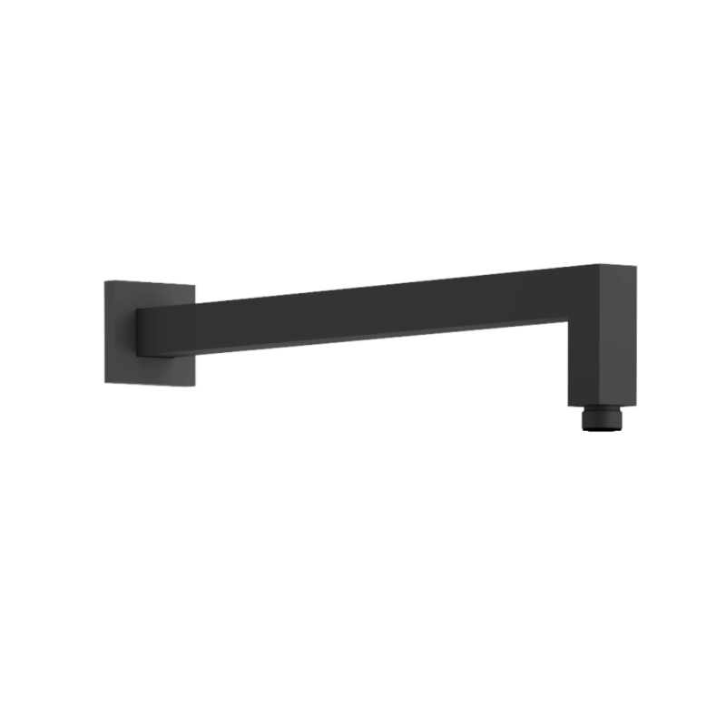 Ramię prysznicowe ścienne 40 cm    kwadratowe, czarny mat