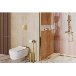 Aurro przycisk spłukujący do stelaża podtynkowego WC Shiro 2.0, złoty połysk