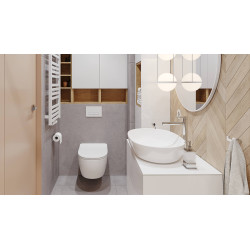 Aurro Fresh przycisk spłukujący do stelaża podtynkowego WC Shiro Premium, biały