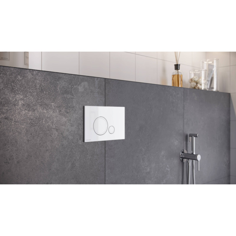 Ringo przycisk spłukujący do stelaża podtynkowego WC Shiro 2.0, biały połysk