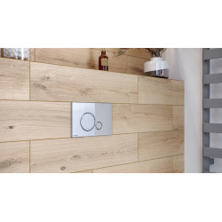 Ringo przycisk spłukujący do stelaża podtynkowego WC Shiro 2.0, chrom